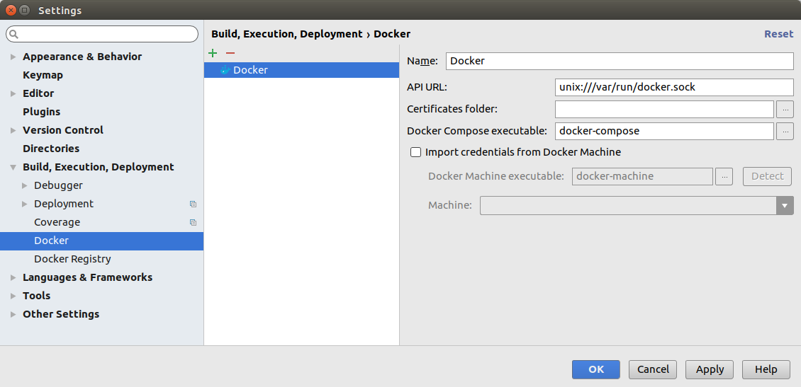 Docker in PhpStorm